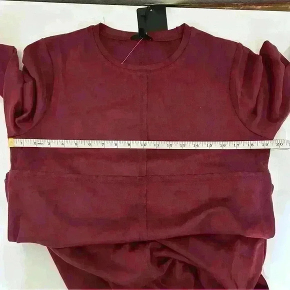 JOH Anthropologie aurora M long sleeve faux suede dress, NWT, side pockets - Picture 6 of 6